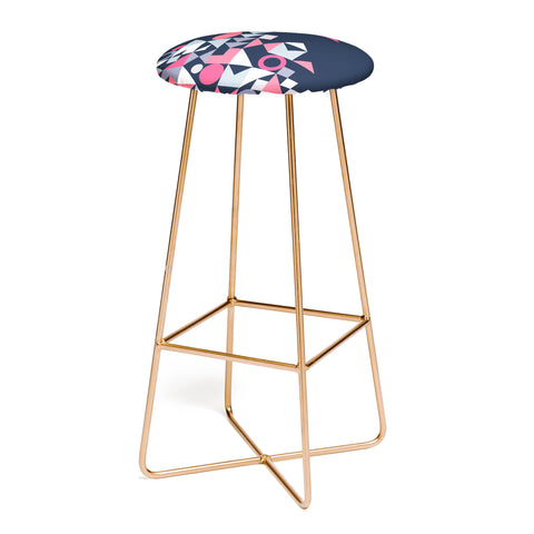 The Old Art Studio Modern Geometric 32 Bar Stool