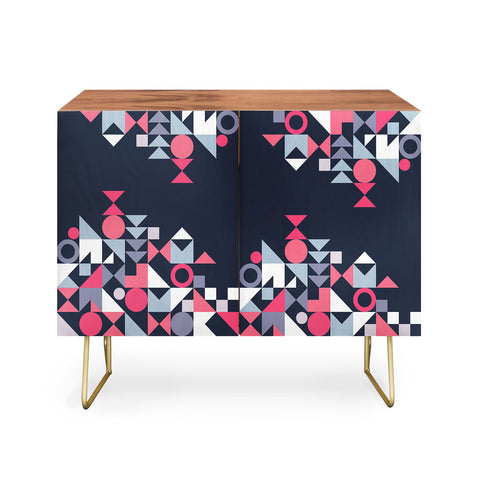 The Old Art Studio Modern Geometric 32 Credenza