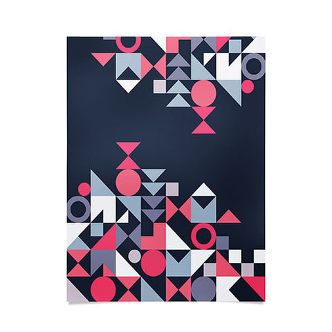 The Old Art Studio Modern Geometric 32 Poster