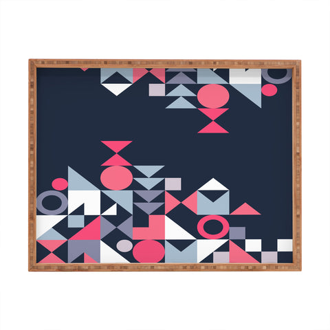 The Old Art Studio Modern Geometric 32 Rectangular Tray