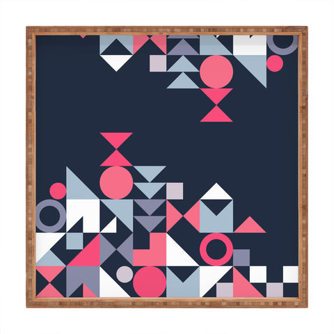 The Old Art Studio Modern Geometric 32 Square Tray