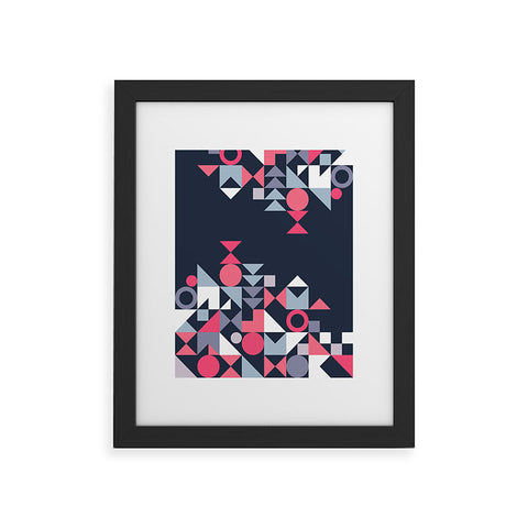 The Old Art Studio Modern Geometric 32 Framed Art Print