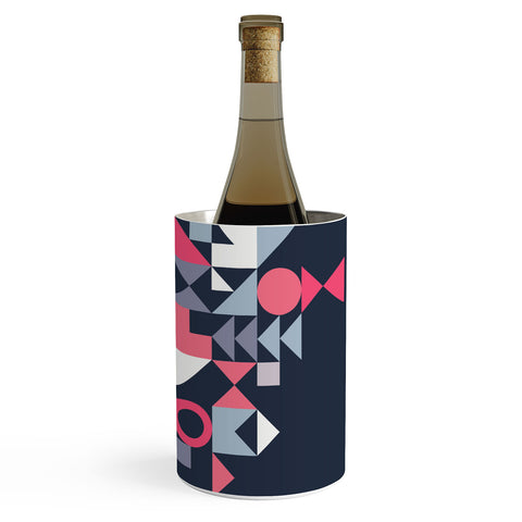 The Old Art Studio Modern Geometric 32 Wine Chiller