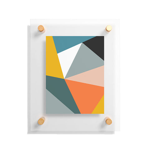 The Old Art Studio Modern Geometric 33 Floating Acrylic Print