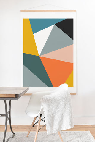 The Old Art Studio Modern Geometric 33 Art Print And Hanger