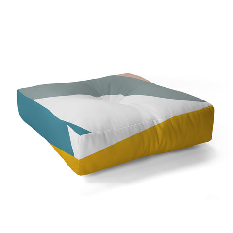 The Old Art Studio Modern Geometric 33 Floor Pillow Square