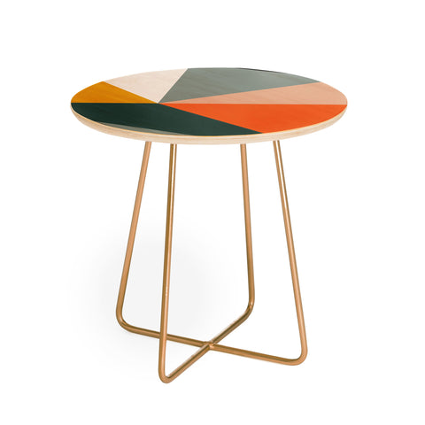 The Old Art Studio Modern Geometric 33 Round Side Table