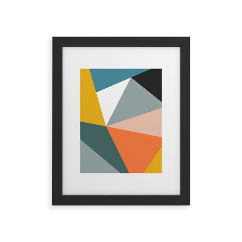 The Old Art Studio Modern Geometric 33 Framed Art Print