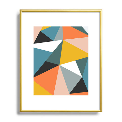 The Old Art Studio Modern Geometric 36 Metal Framed Art Print