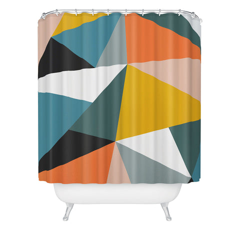 The Old Art Studio Modern Geometric 36 Shower Curtain
