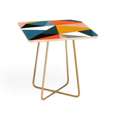The Old Art Studio Modern Geometric 36 Side Table