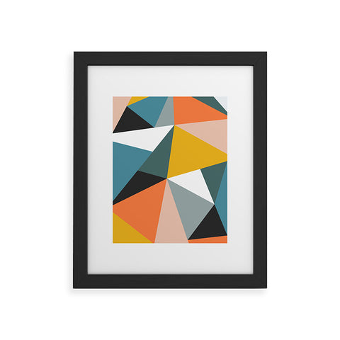 The Old Art Studio Modern Geometric 36 Framed Art Print