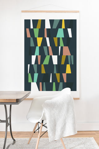 The Old Art Studio Modern Geometric 37 Art Print And Hanger