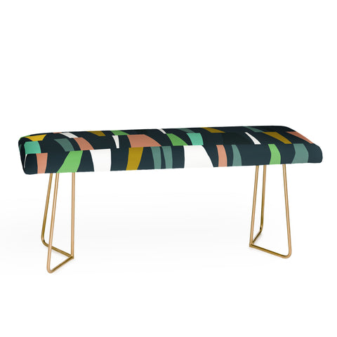 The Old Art Studio Modern Geometric 37 Bench