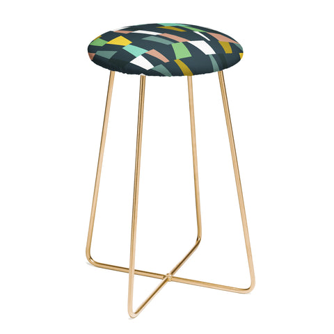 The Old Art Studio Modern Geometric 37 Counter Stool