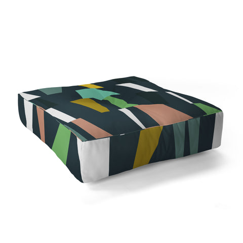 The Old Art Studio Modern Geometric 37 Floor Pillow Square