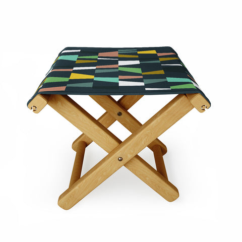 The Old Art Studio Modern Geometric 37 Folding Stool