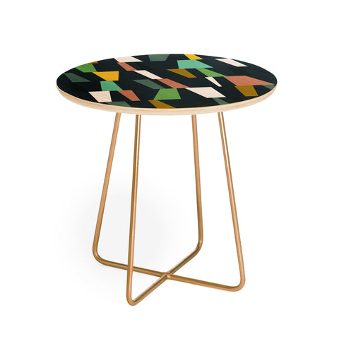 The Old Art Studio Modern Geometric 37 Round Side Table