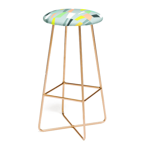 The Old Art Studio Modern Geometric 41 Bar Stool