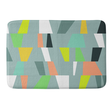 The Old Art Studio Modern Geometric 41 Memory Foam Bath Mat