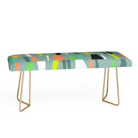 The Old Art Studio Modern Geometric 41 Bench