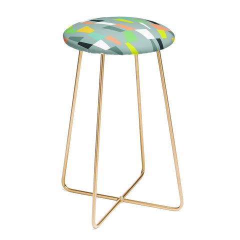 The Old Art Studio Modern Geometric 41 Counter Stool