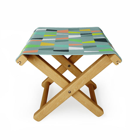 The Old Art Studio Modern Geometric 41 Folding Stool