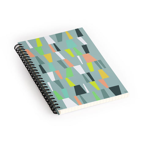 The Old Art Studio Modern Geometric 41 Spiral Notebook