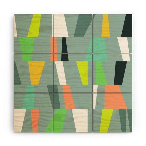 The Old Art Studio Modern Geometric 41 Wood Wall Mural