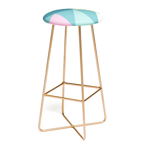 The Old Art Studio Modern Geometric 48 Bar Stool