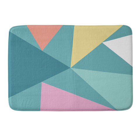 The Old Art Studio Modern Geometric 48 Memory Foam Bath Mat