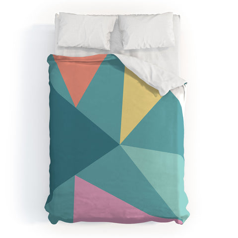 The Old Art Studio Modern Geometric 48 Duvet Cover