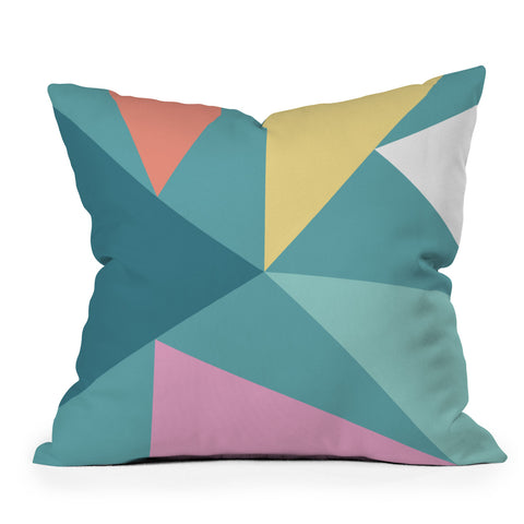 The Old Art Studio Modern Geometric 48 Throw Pillow