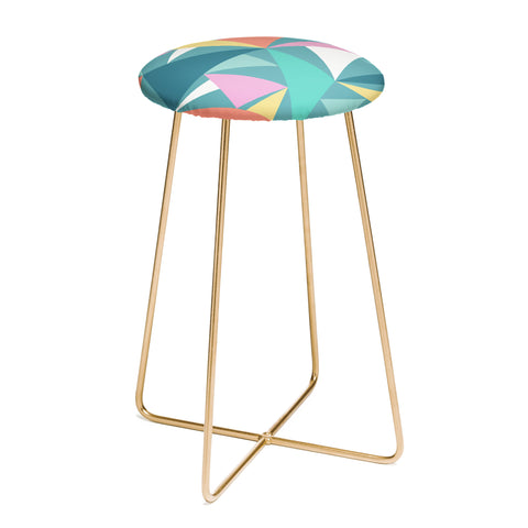 The Old Art Studio Modern Geometric 49 Counter Stool