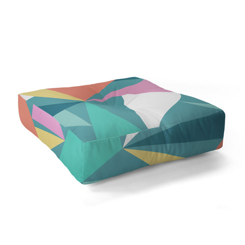 The Old Art Studio Modern Geometric 49 Floor Pillow Square