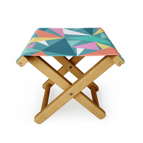The Old Art Studio Modern Geometric 49 Folding Stool