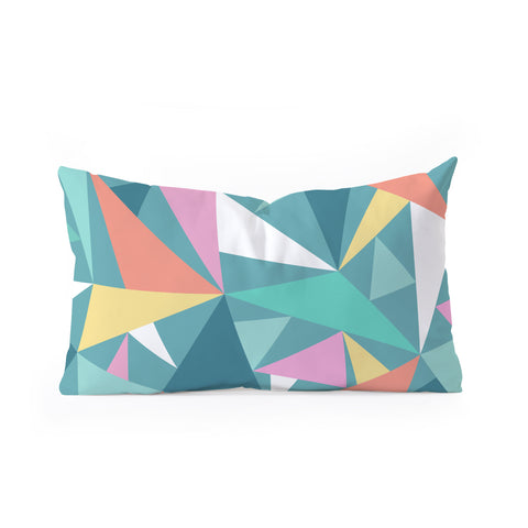 The Old Art Studio Modern Geometric 49 Oblong Throw Pillow
