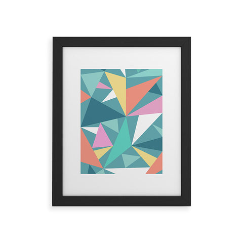 The Old Art Studio Modern Geometric 49 Framed Art Print