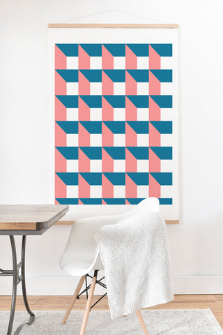 The Old Art Studio Modern Geometric 50 Art Print And Hanger