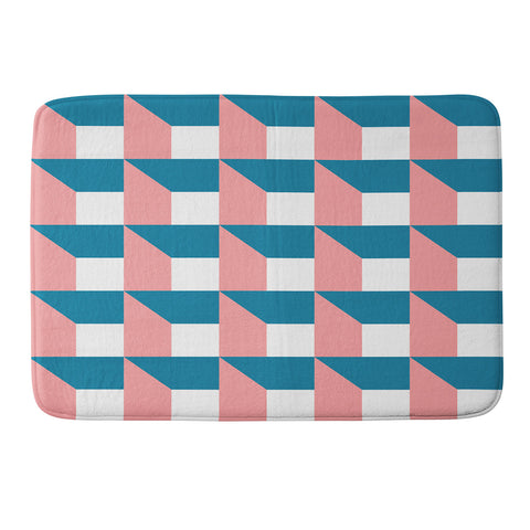 The Old Art Studio Modern Geometric 50 Memory Foam Bath Mat