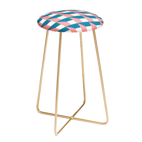 The Old Art Studio Modern Geometric 50 Counter Stool