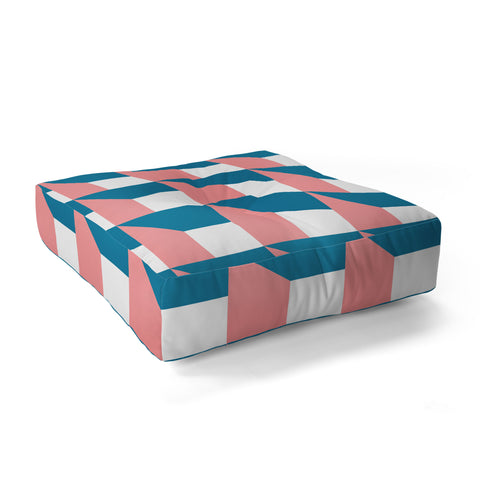 The Old Art Studio Modern Geometric 50 Floor Pillow Square