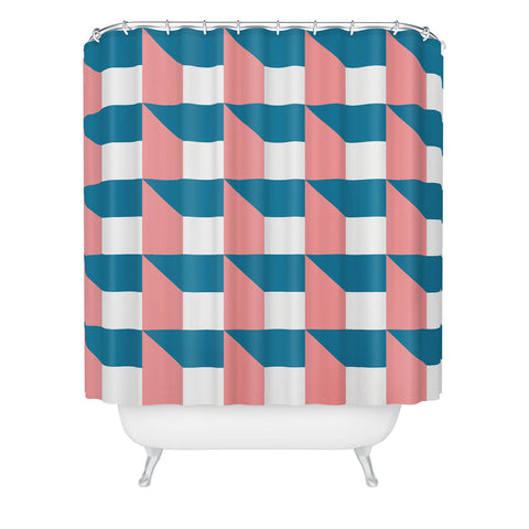 The Old Art Studio Modern Geometric 50 Shower Curtain