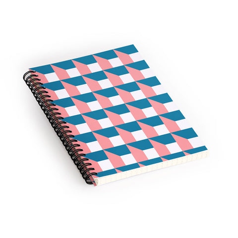 The Old Art Studio Modern Geometric 50 Spiral Notebook