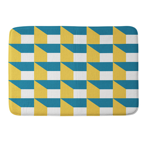 The Old Art Studio Modern Geometric 51 Memory Foam Bath Mat
