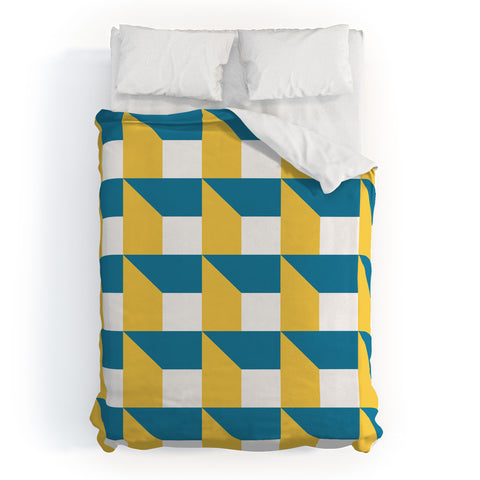 The Old Art Studio Modern Geometric 51 Duvet Cover