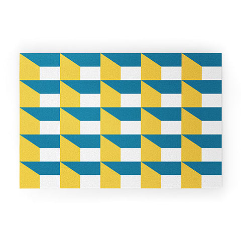 The Old Art Studio Modern Geometric 51 Welcome Mat