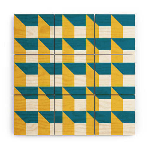 The Old Art Studio Modern Geometric 51 Wood Wall Mural