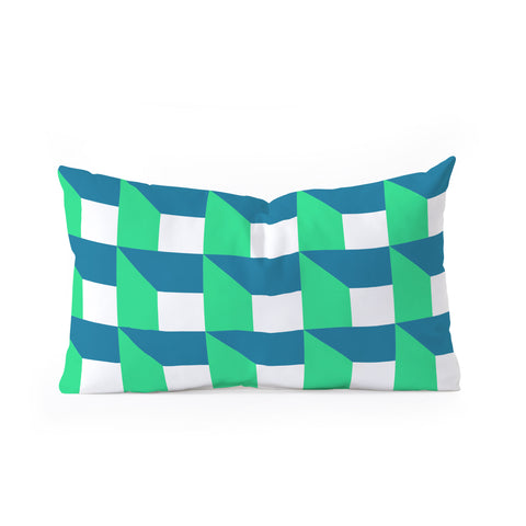 The Old Art Studio Modern Geometric 52 Oblong Throw Pillow