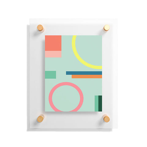 The Old Art Studio Modern Geometric 71 Floating Acrylic Print